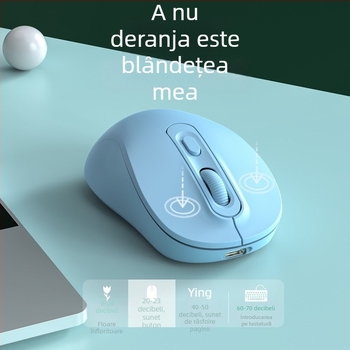 Mouse wireless cu modul dual 2.4G/Bluetooth, DPI 1600, interfață USB, 4 butoane, reîncărcabil