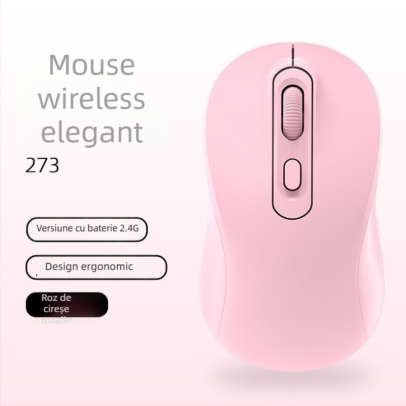 Mouse wireless cu modul dual 2.4G/Bluetooth, DPI 1600, interfață USB, 4 butoane, reîncărcabil