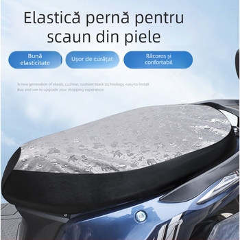 Husă pentru șa motocicletă – piele, universală pentru toate anotimpurile, personalizare disponibilă, imprimare a logo-ului