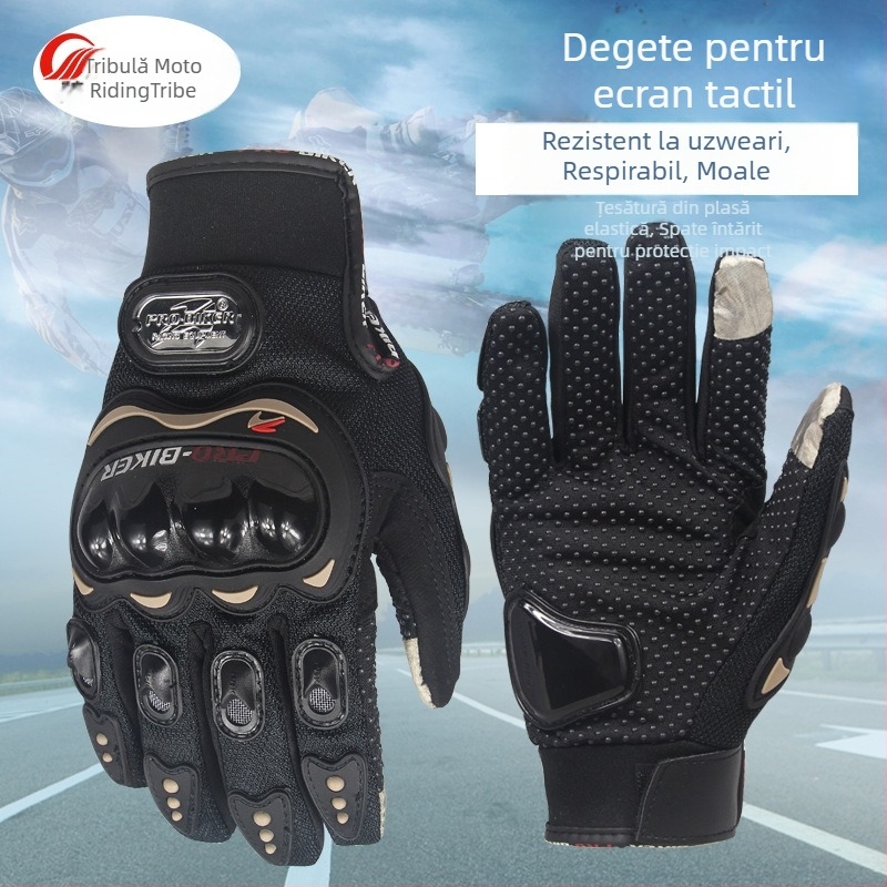 Mânuși de ciclism pentru adulți, unisex, cu degete lungi, rezistente la uzură, compatibile cu ecran tactil, protecție UV, plasă respirabilă Kd251 pentru ciclism montan