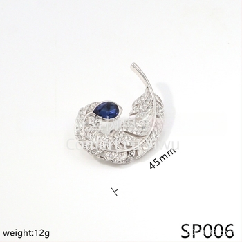 Broșă Idyllia: motif de aripă cu cristale, elegantă, de înaltă calitate (Material: aliaj; Formă: animale/Păsări; Procesare: electroplacare; Funcție: Decorare, multifuncțională; Greutate: 12)