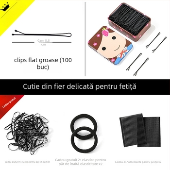 Clip de păr în formă U din metal pentru copii, accesorii pentru păr, toamna 2021