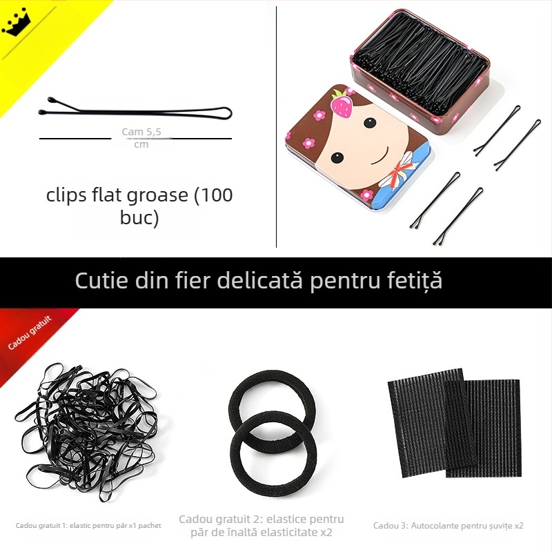 Clip de păr în formă U din metal pentru copii, accesorii pentru păr, toamna 2021