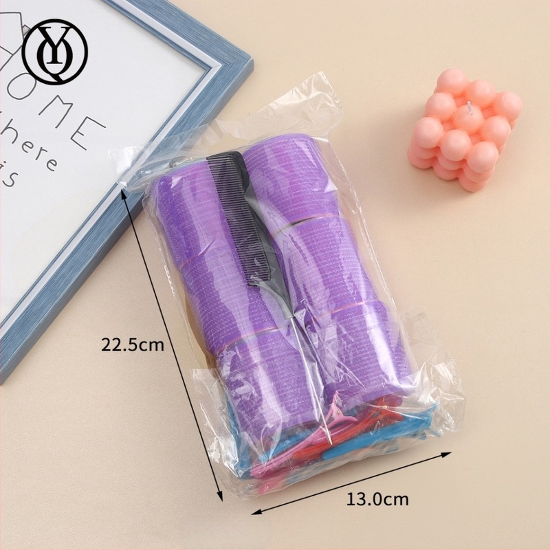 Rulou autoadeziv pentru păr, material nylon, bucle pufoase pentru breton aerat, fără călcare, pear flower curl.