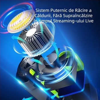 Lampă LED de fill pentru fotografie în studio, lumină difuză sferică, 100W, temperatură de culoare 5500K±200K / 5600K±200K, trei temperaturi