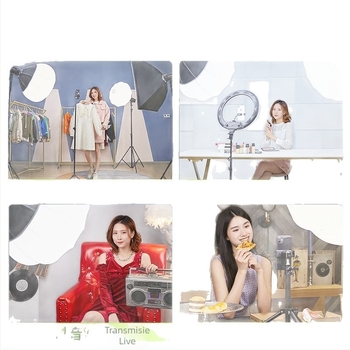 Lampă LED de fill pentru fotografie în studio, lumină difuză sferică, 100W, temperatură de culoare 5500K±200K / 5600K±200K, trei temperaturi