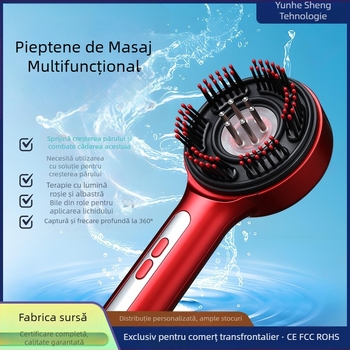 Pieptene electric pentru masaj acasă – îngrijire a scalpului, anti-cădere păr, multifuncțional, material ABS