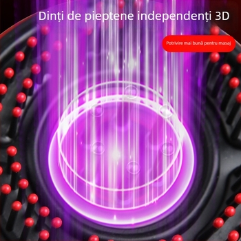 Pieptene electric pentru masaj acasă – îngrijire a scalpului, anti-cădere păr, multifuncțional, material ABS