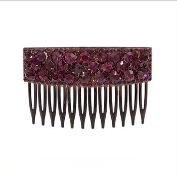 Clamă de păr cu cristale, metal, stil franțuzesc, de mână, Amy Show