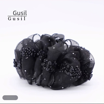 Clip de păr din plasă – făcut manual, design original, stil cloud grabber, grip pentru păr, accesorii pentru femei