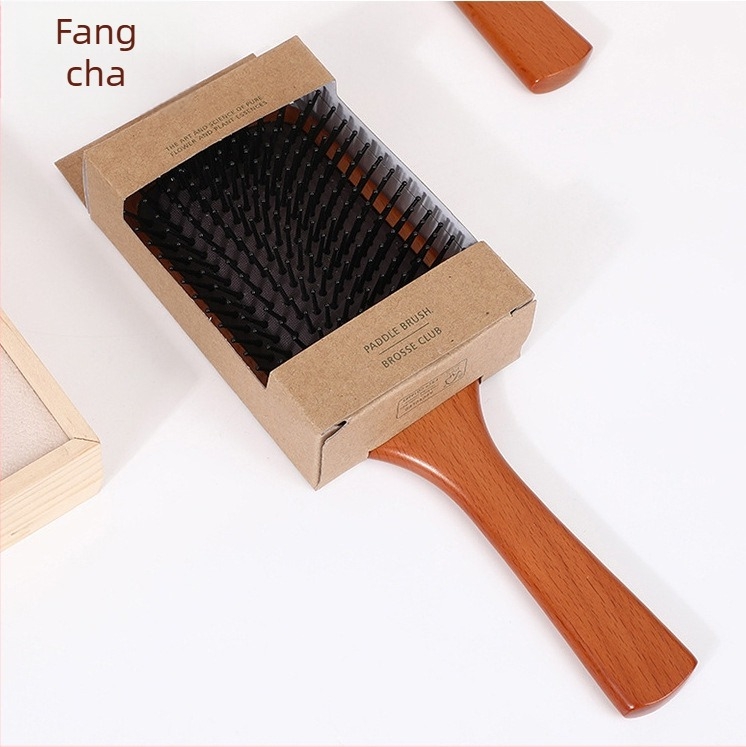 Pieptene din lemn de fag cu pernă de aer pentru masajul scalpului — Fanxiang