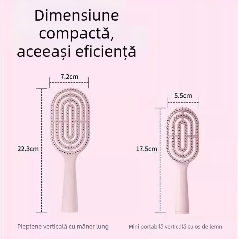 Pieptene pentru păr pentru femei, cu pernă de aer, design pufos cu coroană înaltă; Brand: Jiajiyu; Material: Plastic; Import: Nu