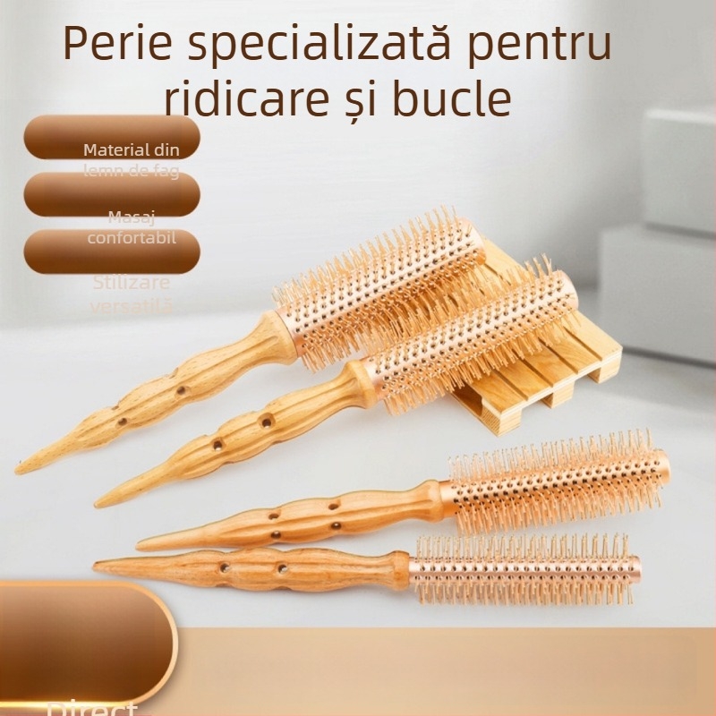 Pieptene pentru păr Gimo Wave – material Lotus; stilizare profesională; etichetă privată licențiată: Da