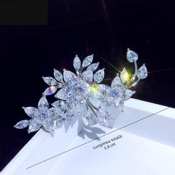 Broșă din cupru cu broderie, stil lux, dublă utilizare, primăvara 2025