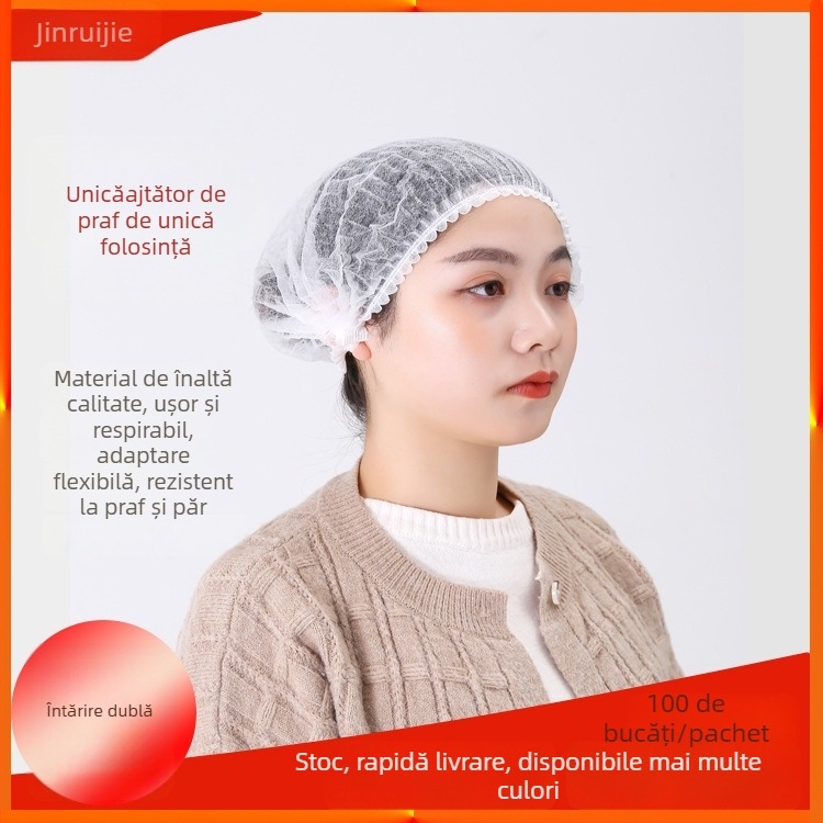 Șapcă de unică folosință pentru muncă, capac din material nețesut, căptușeală PP, orificii respirabile, standard Q/330703JHJR001, potrivită pentru gospodării, clinici și fabrici de procesare a alimentelor