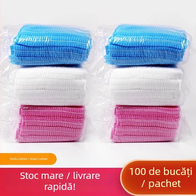 Șapcă de unică folosință, protecție împotriva prafului, respirabilă, model Bar Cap, căptușeală PP nețesută, pentru saloane și fabrici alimentare