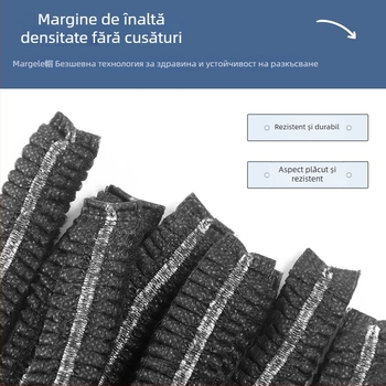 Pălărie-capă de unică folosință pentru industria alimentară, cu orificii de respirație, model Re004, Standard Național, protecție împotriva prafului și fixare a părului, potrivită pentru spații curate și catering.