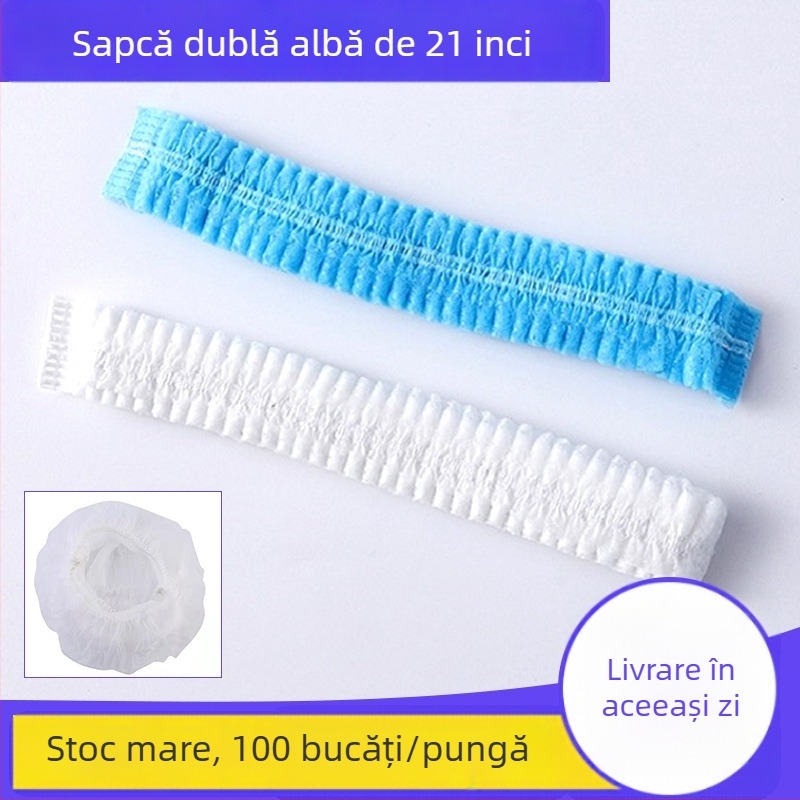 Pălărie de unică folosință din material nețesut pentru industria alimentară: protecție împotriva prafului, uleiului, fumului și părului, cu orificii de aer (GB/T26572-2011)