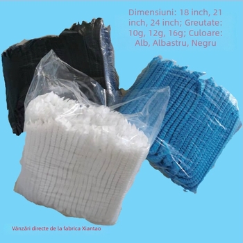Șapcă de unică folosință pentru atelier, din PP nețesut, design cu bandă, protecție împotriva prafului și căderii părului, model LDSTMDJ, standard GB15979-2002
