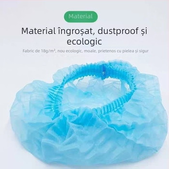 Șapcă de unică folosință din material nețesut, cu căptușeală respirabilă, pentru industrie alimentară, praf și protecția părului