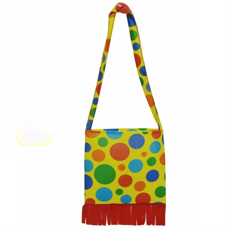 Rucsac pentru costum de clovn, din pânză, cusut, accesorii de machiaj și îmbrăcăminte