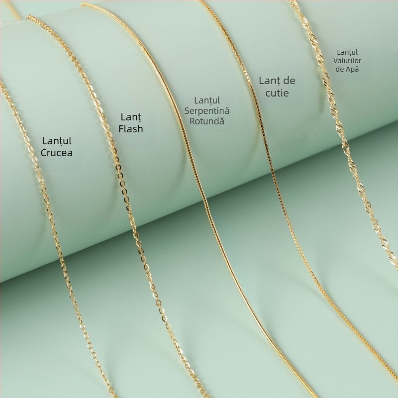 Colier din argint 925 cu pandantiv cruce, lanț O, multistrat, electroplacat