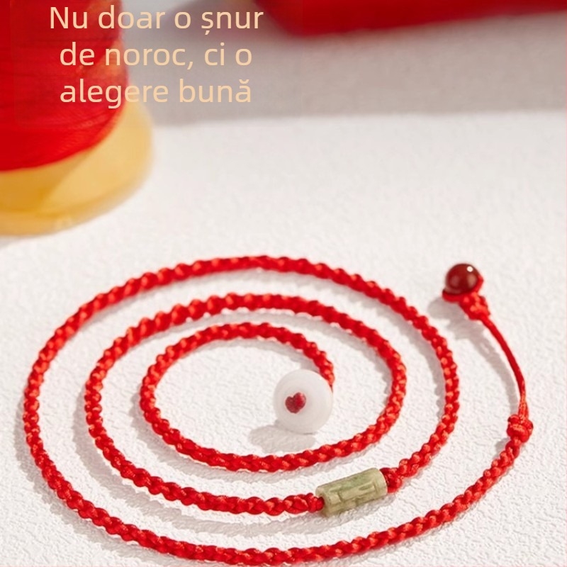 Lanț talie din jad cu frânghie, unisex, accesoriu pentru tineri, vara 2024