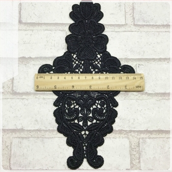 Aplicație dantelată pentru lenjerie, cu flori brodate și dantelă gol, fibre de poliester, brand Hundred Flowers Bushes