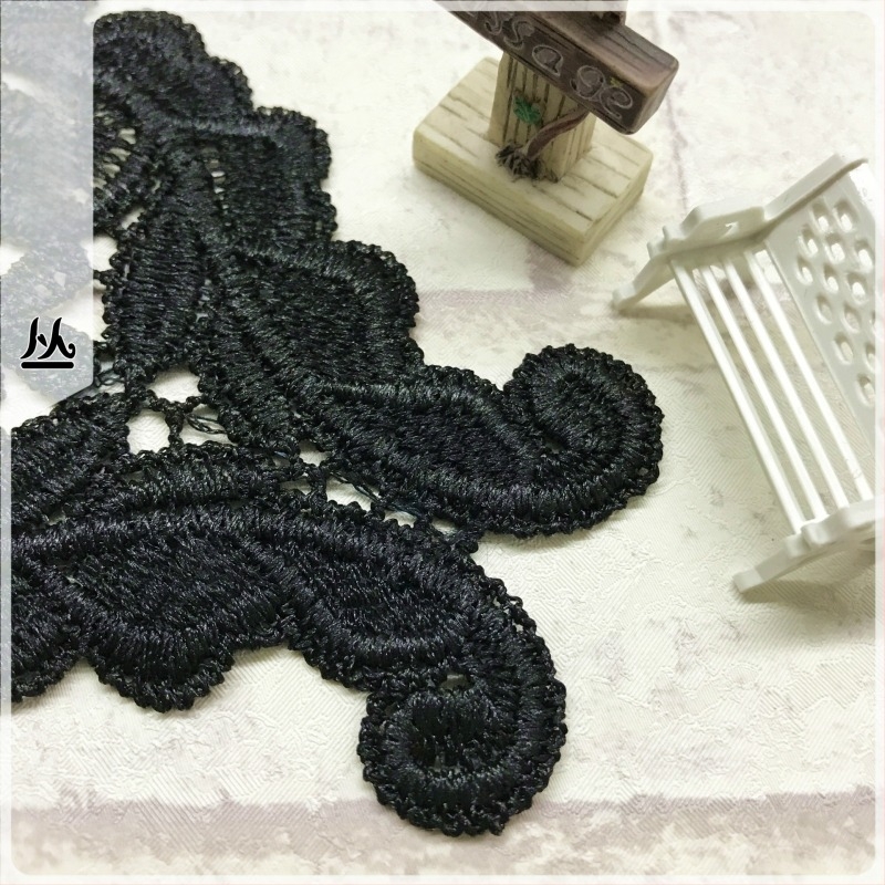 Aplicație dantelată pentru lenjerie, cu flori brodate și dantelă gol, fibre de poliester, brand Hundred Flowers Bushes