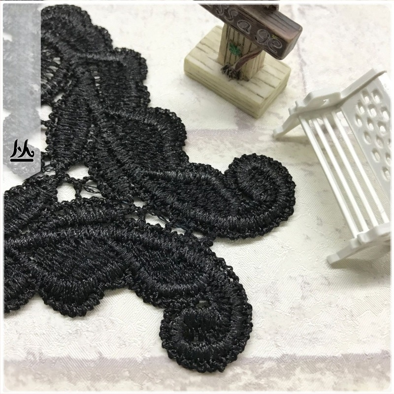 Aplicație dantelată pentru lenjerie, cu flori brodate și dantelă gol, fibre de poliester, brand Hundred Flowers Bushes