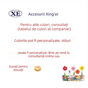 Aplicație de floare 3D brodată pentru guler DIY, accesorii vestimentare | filament poliester | Apricot Accessories