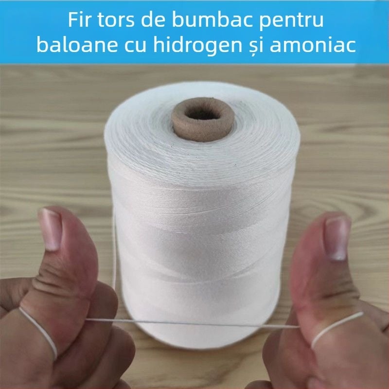 Sfoară pentru legat baloane din fir de bumbac — amestec poliester-bumbac; potrivit pentru baloane, decorațiuni și jucării