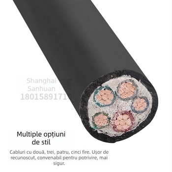 Cablu de energie cu miez de cupru YJV2, 3–5 nuclee, standard național, pentru exterior