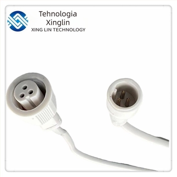 Cablu M13 impermeabil cu capac de praf pentru conector avion cu 3 conductori, conectori masculin și feminin, 3A, 300V, contacte din cupru, izolație PVC