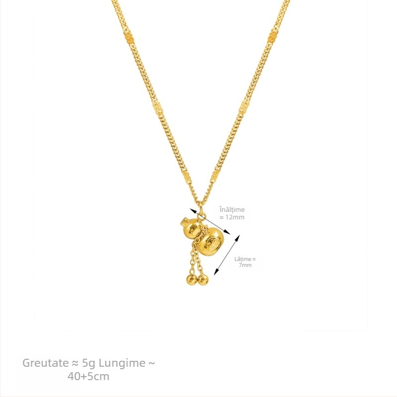 Colier din oțel titan cu lanț în formă de O, stil INS, primăvara 2025 (Material: oțel titan; Lanț: în formă de O; Stil: INS)