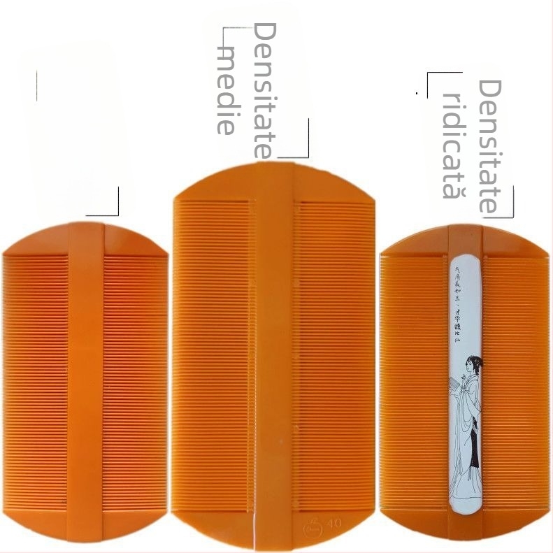 Pieptene de îngrijire a blănii pentru câini, cu dinți fini, pentru îndepărtarea păduchilor, ouălor de păduchi și mătreții (Plastic; Brand: Unique; Fără import; Pentru câini)