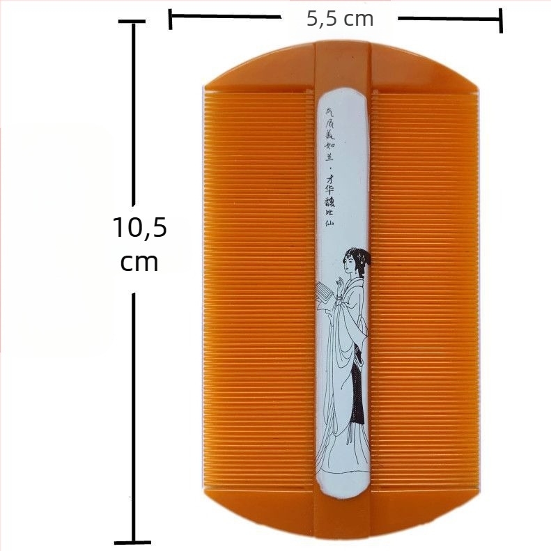 Pieptene de îngrijire a blănii pentru câini, cu dinți fini, pentru îndepărtarea păduchilor, ouălor de păduchi și mătreții (Plastic; Brand: Unique; Fără import; Pentru câini)