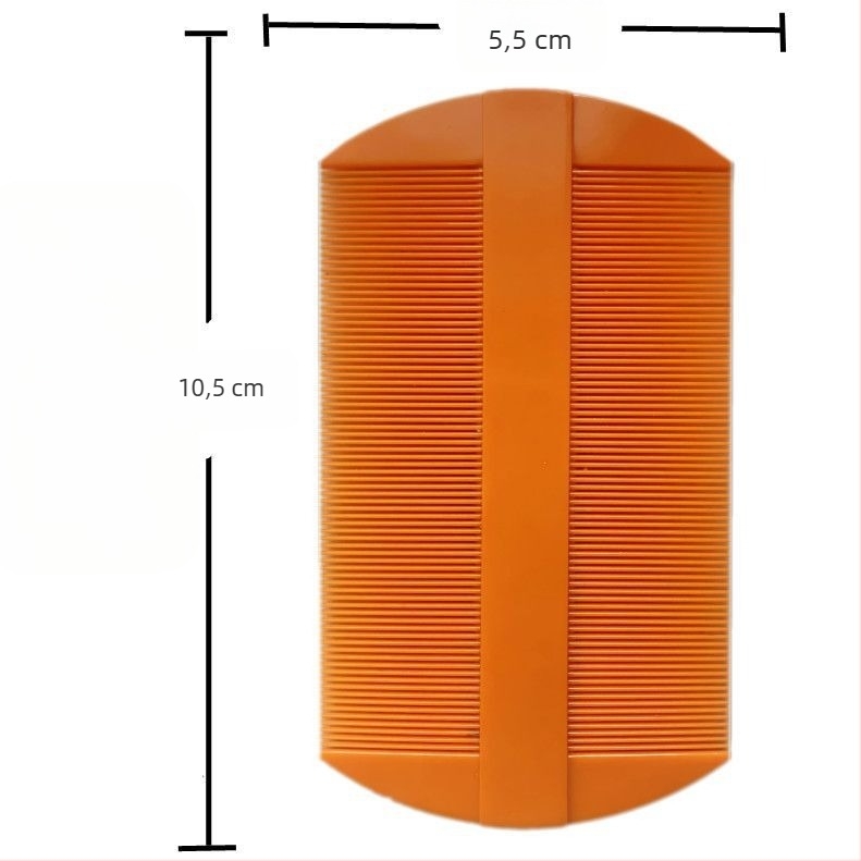 Pieptene de îngrijire a blănii pentru câini, cu dinți fini, pentru îndepărtarea păduchilor, ouălor de păduchi și mătreții (Plastic; Brand: Unique; Fără import; Pentru câini)