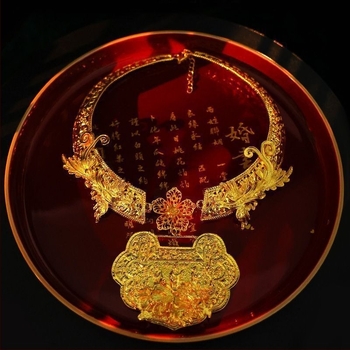 Colier tip guler în stil retro, din aliaj, lanț în formă de O, circumferința 31–40 cm