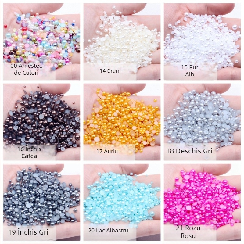 Clips pentru păr cu perle semi-cerc, plastic/rezin, finisaj cu lipire prin picurare, stil retro