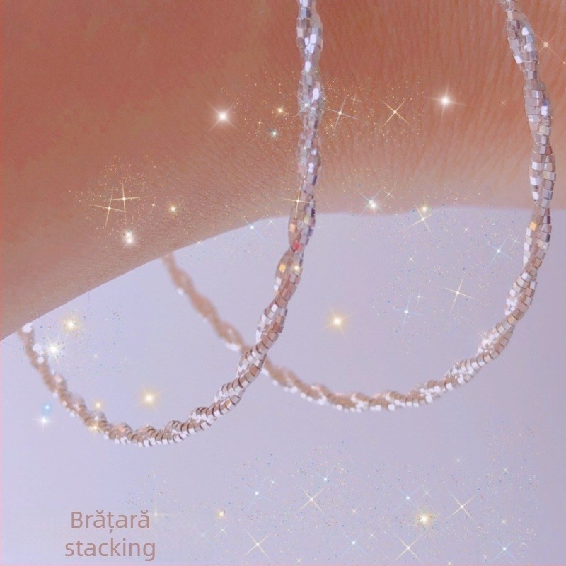 Colier din argint 925 cu lanț răsucit, pandantiv din argint 925, aproximativ 6 g, brand In the prime of life