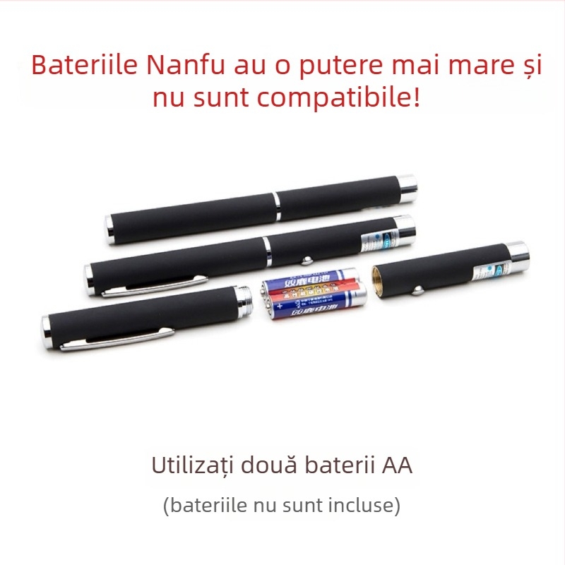 Pix de test anti-lumină albastră, corp metalic, model Anti-blue light test pen, ambalaj cu o singură bucată, pix indicator, bateria nu este inclusă