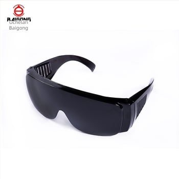 DH-037 Ochelari de protecție, ramă PC, lentilă 2,4 mm, transmisie luminoasă 99%, pentru impact și sudură electrică/gaz