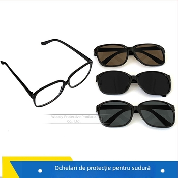 Woody 868 Ochelari de protecție cu lentile PC + plano, grosime 2 mm, transmisie luminoasă 99%, praf și stropire pentru sudură