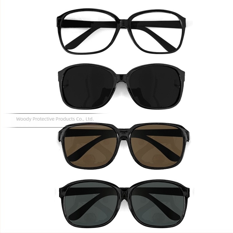 Woody 868 Ochelari de protecție cu lentile PC + plano, grosime 2 mm, transmisie luminoasă 99%, praf și stropire pentru sudură