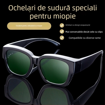 Ochelari de protecție pentru sudură, anti-strălucire și anti-stropire, compatibili cu ochelari dioptrici