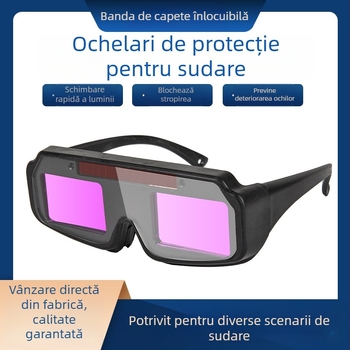 Ochelari de protecție pentru sudură, anti-reflexie și anti-stropire, material PP, protecție împotriva radiației luminoase