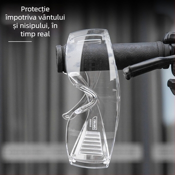 Ochelari de protecție pentru muncă - anti-splash, protecție împotriva vântului și praului, lentile transparente, seria Protecție la Locul de Muncă