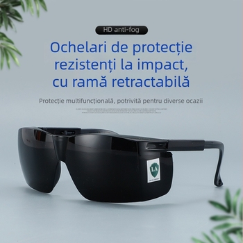 Ochelari de protecție, material PC, ramă reglabilă, model 027H-5, anti-impact, ochelari de ciclism rezistenți la vânt