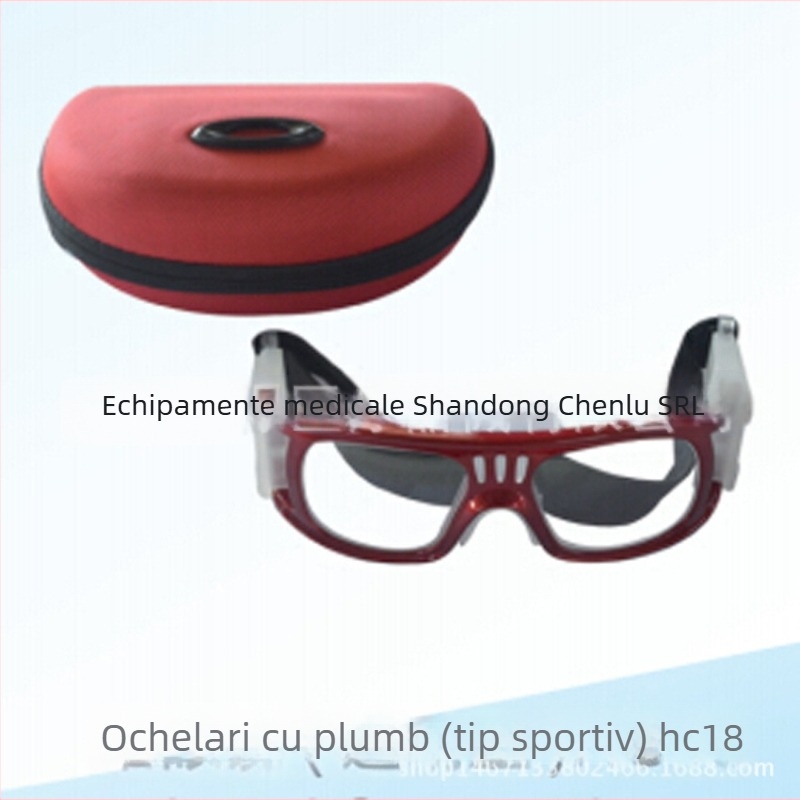 HC18 ochelari de protecție cu sticlă de plumb – anti-radiație, universal 0.75 mmpb, echivalent de plumb 0.5 mmpb